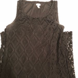 Beautiful crocheted black Chico’s dress!